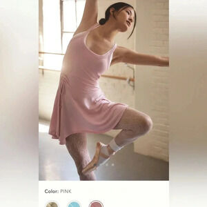 NWT new medium Anthropologie daily practice half pipe mini dress pink sleeveless